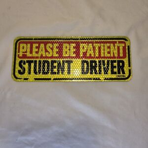 Student Driver Reflective Magnetic Car Sign Car Magnet
